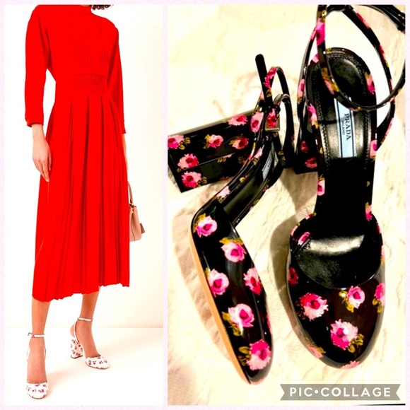 ‼️SOLD ‼️Prada Floral-Print Patent Leather NWT
Size 38:5🌹 - Picture 2 of 12